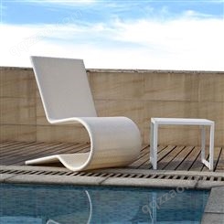 户外沙滩椅工厂户外铝合金沙滩椅可折叠网布躺椅室外酒店泳池躺床