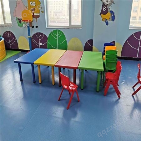 幼儿园木质课桌椅 儿童橡木桌子宝宝塑料桌椅 室内实木储物柜