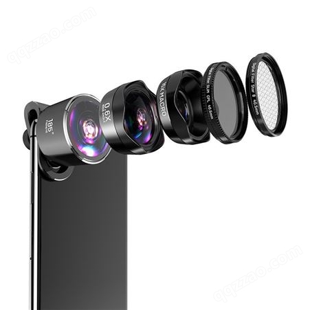 手机镜头 五合一镜头套装 广角镜头 鱼眼镜头 手机单反摄像头外置
