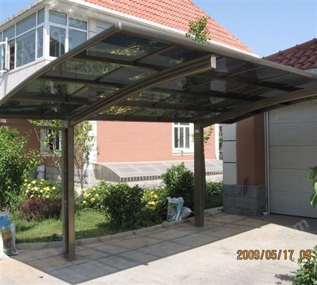 北京专业制作停车棚遮阳棚阳光板耐力板玻璃钢雨棚