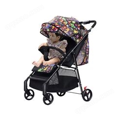 一键收车可折叠婴儿推车超轻便携儿童推车高景观简易伞车手推车