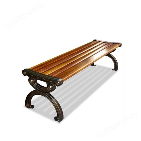 户外公园椅 长排座凳 小区铸铁铸铝防腐木塑木座椅