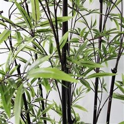 仿真竹子 塑料竹子 仿真植物盆栽 环保绿植家居装饰 假竹叶厂家