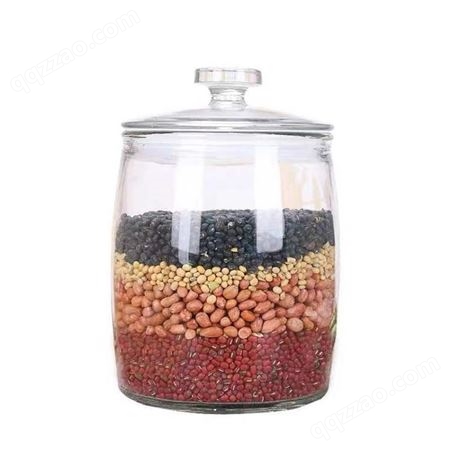 玻璃储物罐 现货供应 方形玻璃密封罐 食品储物罐 带木勺调料盒  支持定制 玻璃密封罐
