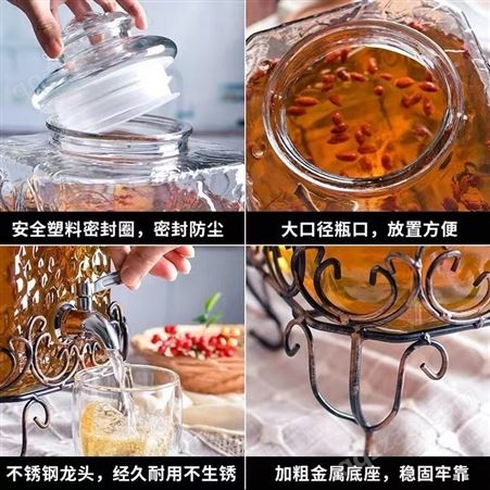 玻璃罐  淄博玻璃茶叶罐 厨房密封储物罐 杂粮收纳瓶 价格实惠 玻璃储藏罐