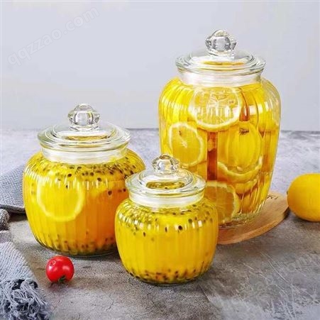 玻璃罐 蜂蜜瓶  利江商贸厂家直供 玻璃瓶  玻璃蜂蜜瓶  玻璃储物罐 玻璃储物罐