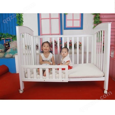实木带护栏环保安全婴儿童床 规格齐全 支持定制