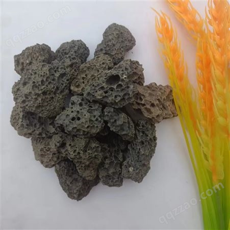 厂家供应黑色火山石 污水处理用 栽培基质用火山岩颗粒