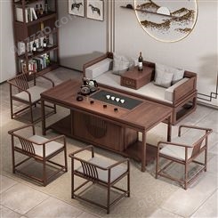新中式茶桌椅组合现代禅意实木家具简约茶几功夫茶公室泡茶桌