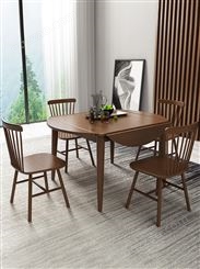 实木餐桌现代简约轻奢长方形桌椅组合吃饭桌子家用小户型