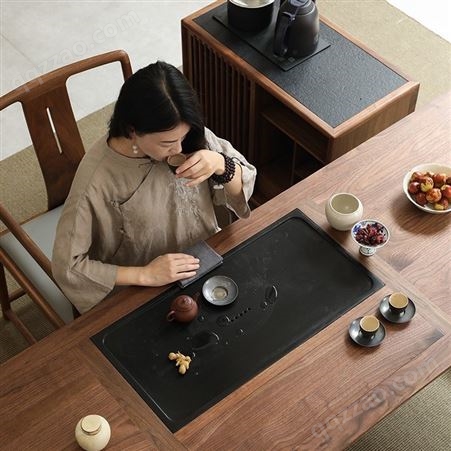 新中式实木茶台品牌排行榜 经典茶室家具茶台桌椅