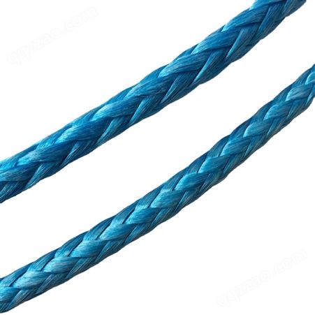 高性能纤维绳索 12股超高分子量聚乙烯绳合成绞车缆绳 迪绳