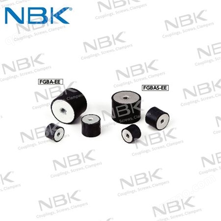 NBK FGBAS-EE不锈钢 两侧内螺纹带螺丝 橡胶缓冲器