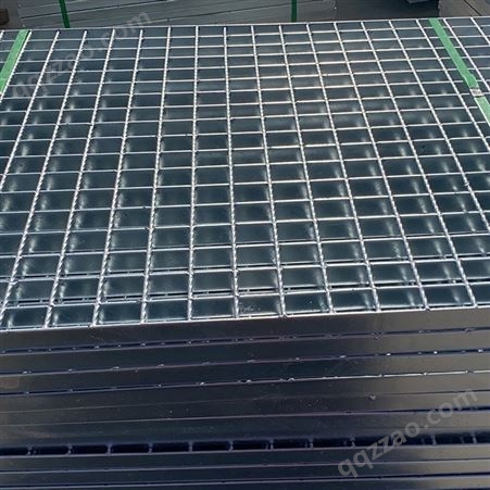 镀锌钢格栅 插接楼梯踏步格栅板平台网格板雨水篦子排水沟盖板