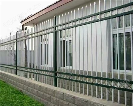 锌钢护栏学校小区庭院围栏 别墅工厂围墙栅栏 厂区工地防护栏