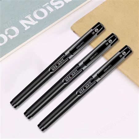得力S73中性笔/签字笔1.0mm头笔尖 （黑色）12支/盒