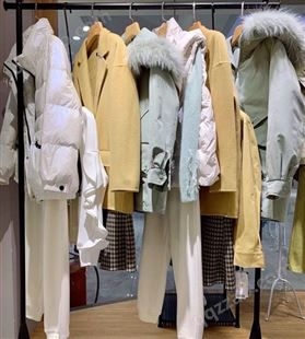 华丹尼羽绒服22冬品牌折扣女装货源直播实体批发
