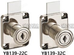 YB139-22C YB139-32C抽屉锁橱柜锁办公家具锁更衣柜锁管理钥匙换胆换芯Φ19*22Φ19*32 40*50