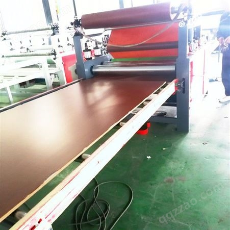 全自动加厚PVC密度板高速可调贴纸机双面涂胶热胶贴面机货源产地