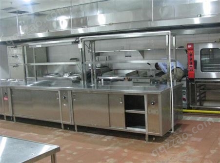 酒店厨具设备 三门海鲜蒸柜 大件定制油气两用餐厅、食堂厨房厨具