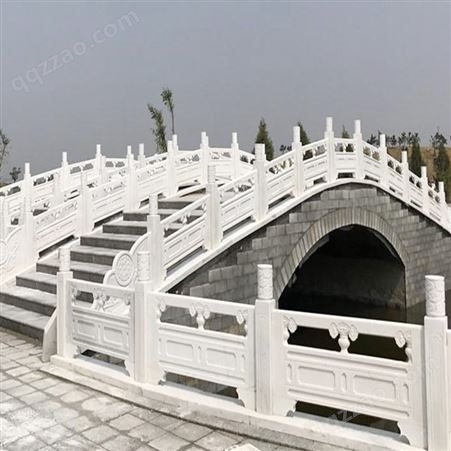 鑫燊汉白玉石拱桥大理石栏杆护栏定制精雕细琢经久耐用
