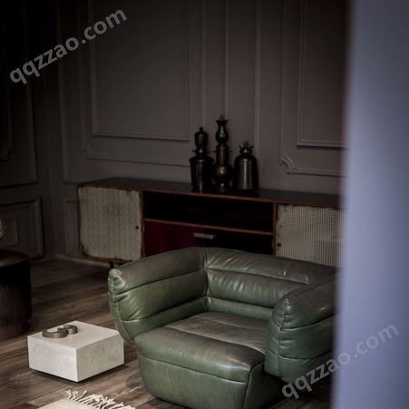 意大利baxter科技布轻奢真皮沙发现代大小户型客厅高档别墅香蕉船
