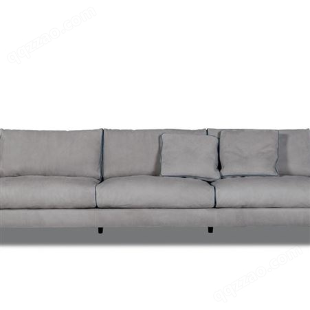 意大利现代简约真皮异形baxter沙发大户型轻奢意式极简弧形皮沙发