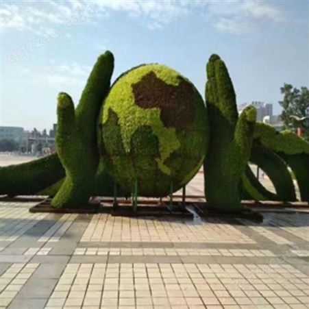 恒硕园艺节日绿雕景观 大型立体花坛 仿真景观造景 植物雕塑设计
