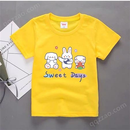 2021夏季新款日系童装男童女童纯棉卡通短袖T恤 广州儿童服装批发