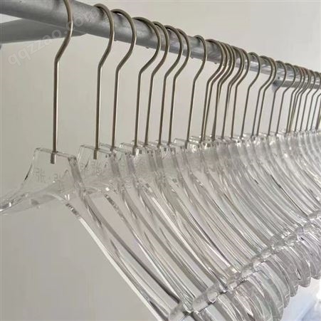 服装店透明水晶 亚克力衣架 绿色环保 表面光滑 柯瑞支持定制