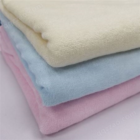 现货多色可选竹纤维毛巾布80%竹纤维20%涤纶毛圈布沙滩浴巾面料