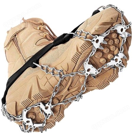 冰爪防滑鞋套户外雪地雪爪攀岩装备登山防滑链鞋钉冬季防滑神器