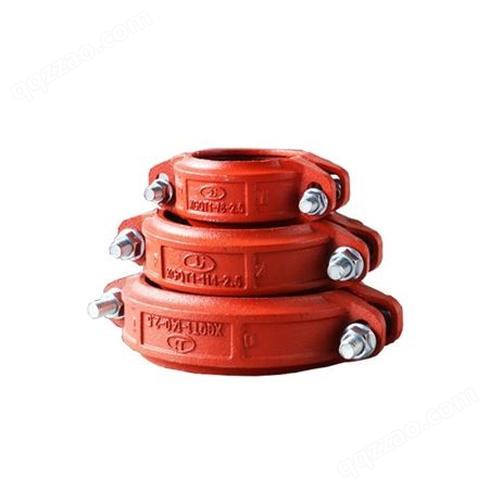 卡箍连接件水暖消防管件连接件沟槽卡箍消防球墨铸铁沟槽管件