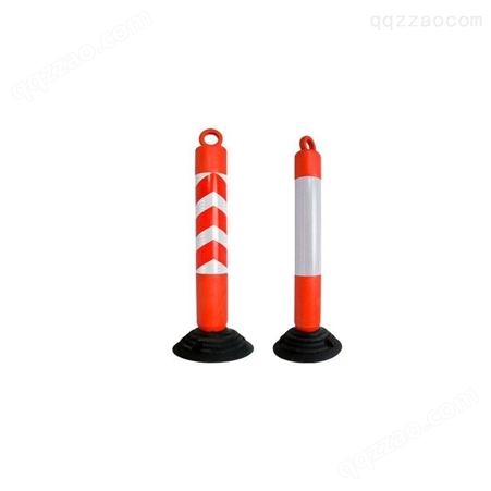 包邮塑料警示柱橡皮筋弹力柱隔离桩护栏交通设施路障锥反光防撞柱